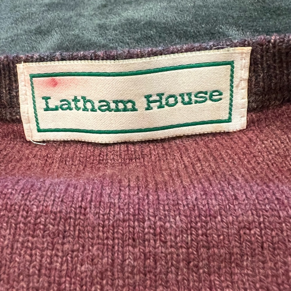 Latham House Heather Brown Mens Cashmere Sweater